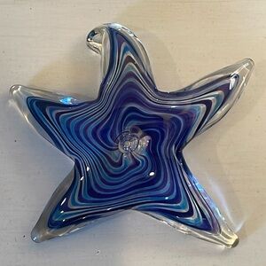 Art Glass Blown Glass Star Fish 5.25”